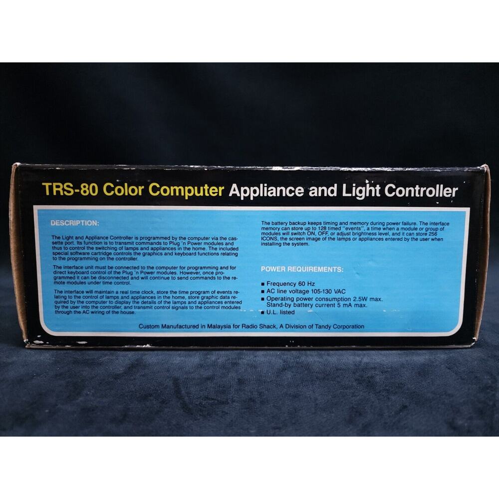 New Radio Shack TRS-80 Color Computer Programmable Appliance Light Controller - Picture 3 of 7